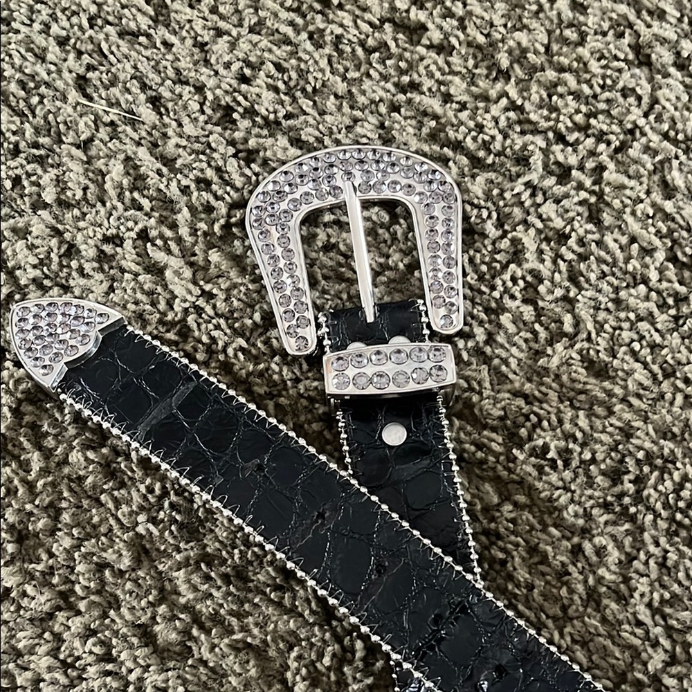 Western bling belt